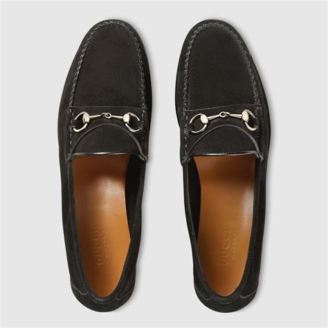 gucci penny loafer women horsebit|Gucci suede loafer.